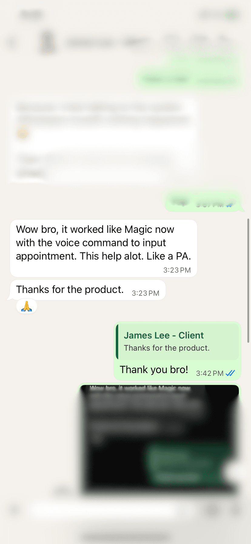 Customer testimonial from James at Realstar Premier Group